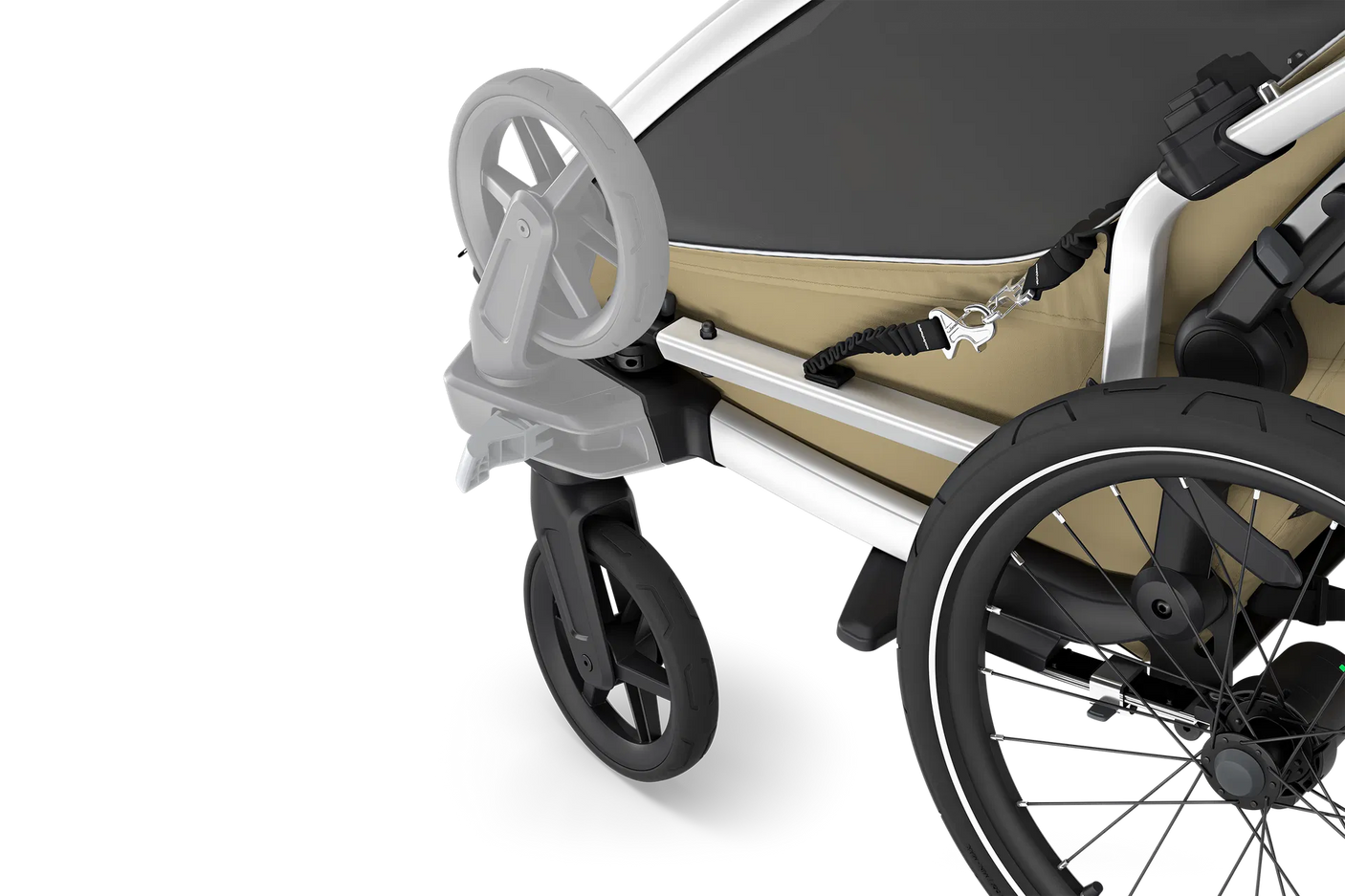 Thule Chariot Cross 2 Double Kinderanhänger faded khaki