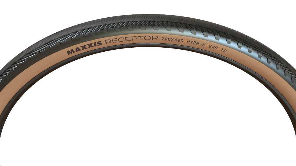 Maxxis Receptor Gen.2 Reifen 28" EXO Protection, TR Tubeless Ready, HYPR-X Compound tanwall