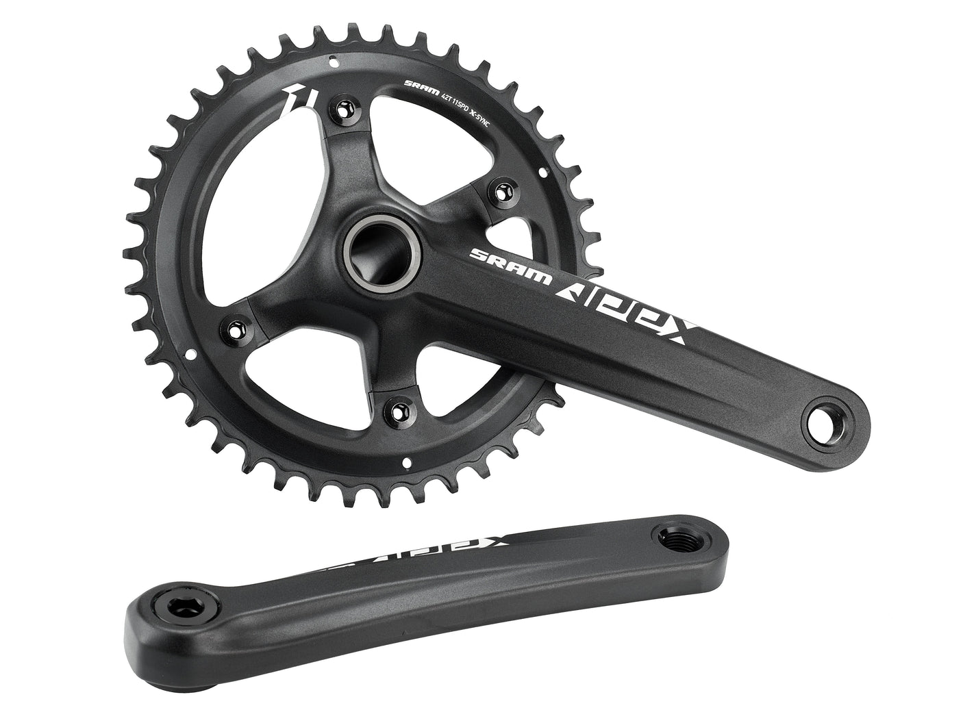 SRAM Apex 1 Kurbelgarnitur 42 Zähne 11-fach schwarz