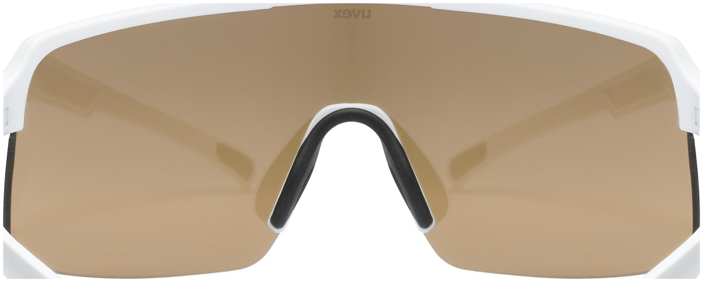 uvex Dyrt Radbrille White Matt / Mirror Gold