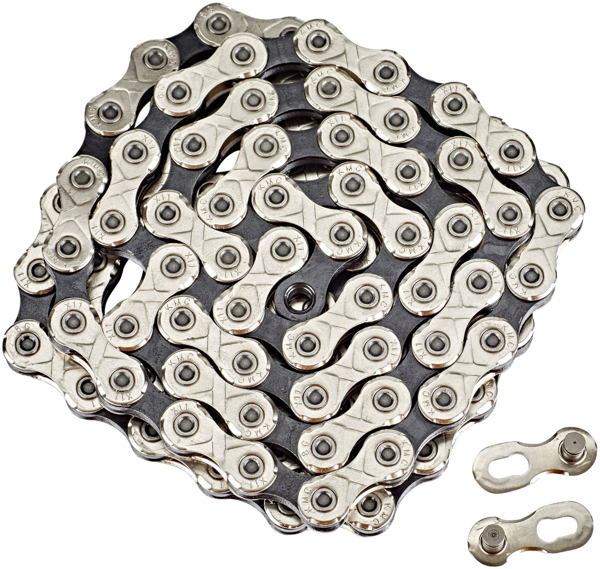 KMC X11 Kette 11-fach silber/schwarz
