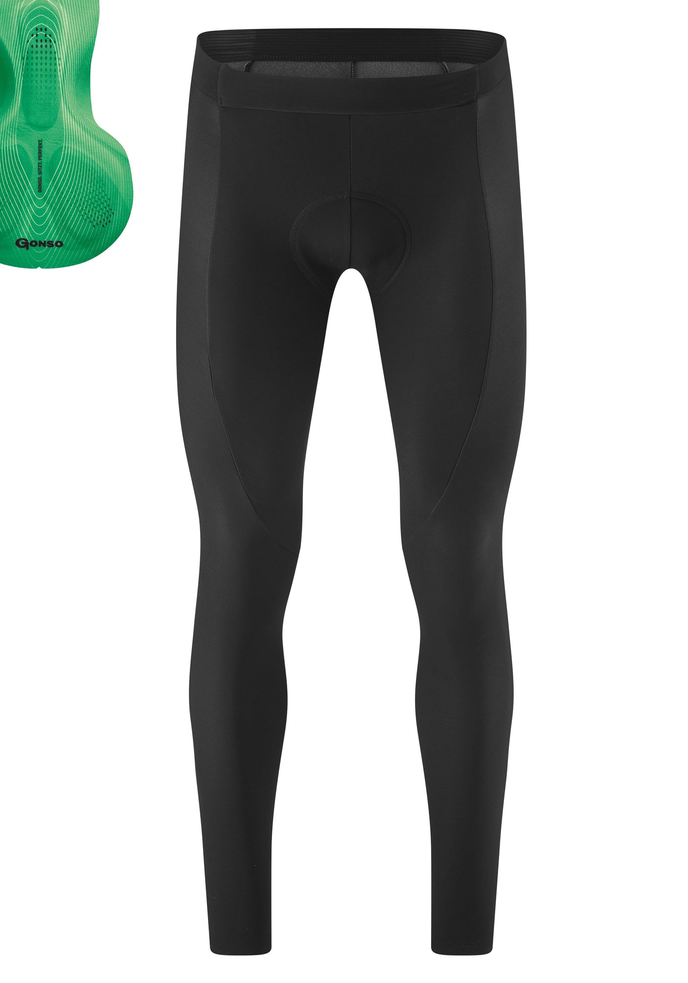 Gonso SITIVO Green Tight Men Black/Bright Green