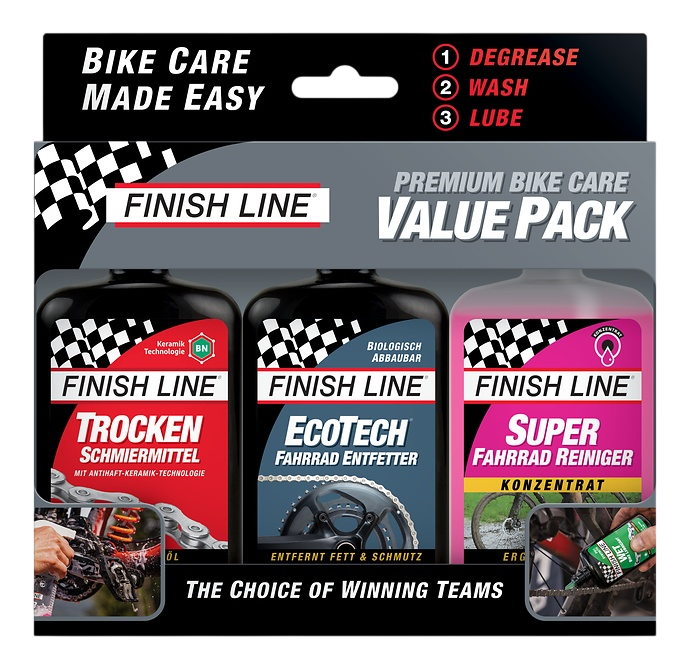 Finish Line Premium Bike Care Value Pack 3x120ml