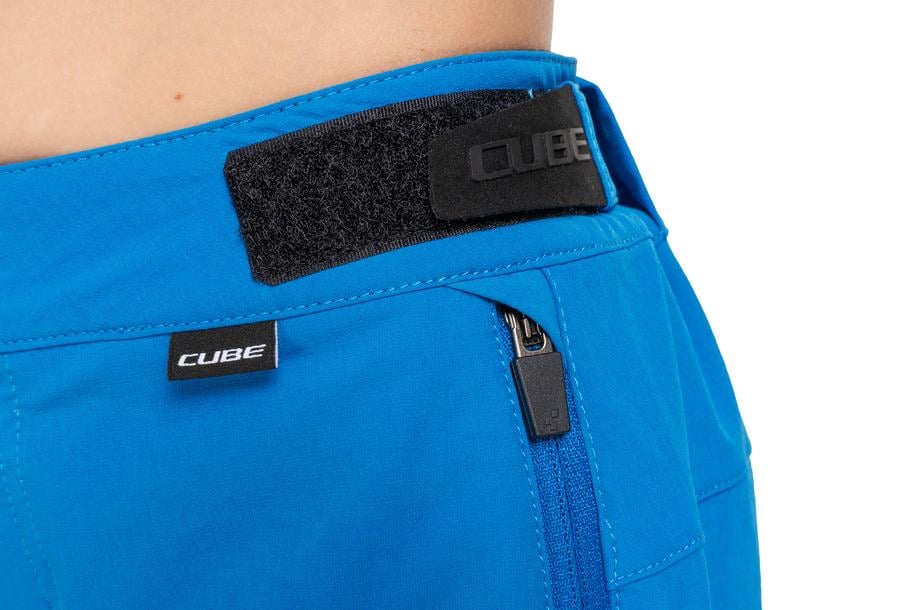 Cube MTB Baggy Short ROOKIE X Actionteam blue
