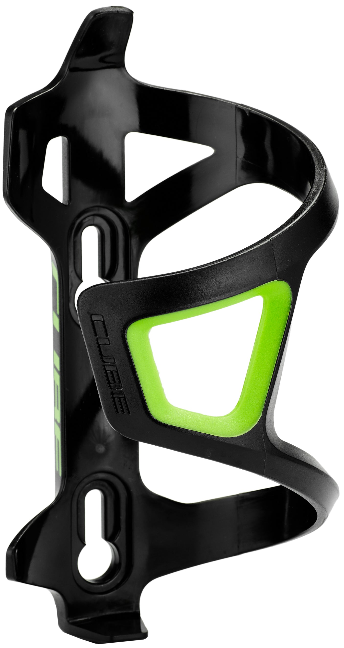 CUBE Flaschenhalter HPP/R Left-Hand Sidecage black´n´green
