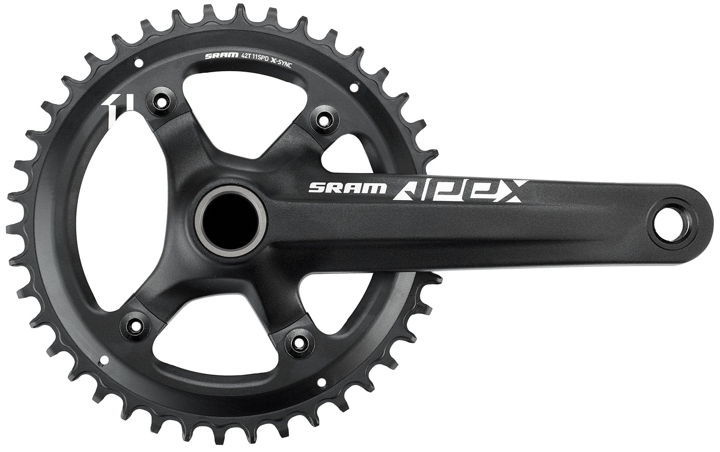 SRAM Apex 1 Kurbelgarnitur 42 Zähne 11-fach schwarz