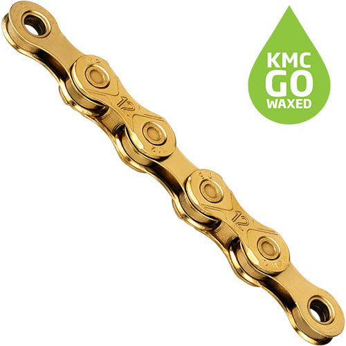 KMC X12 Kette Ti-N 12-fach 126 Glieder gewachst gold