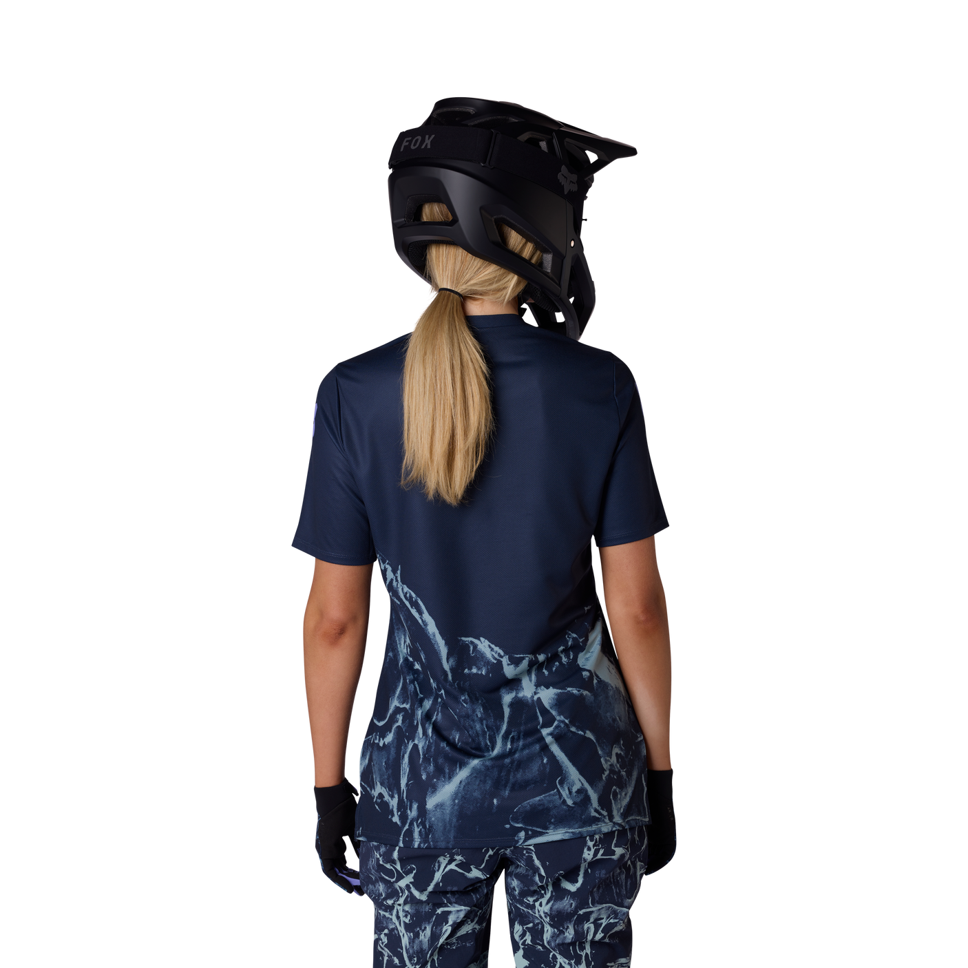 Fox W Ranger SS Jersey Img Print Arctic Blue