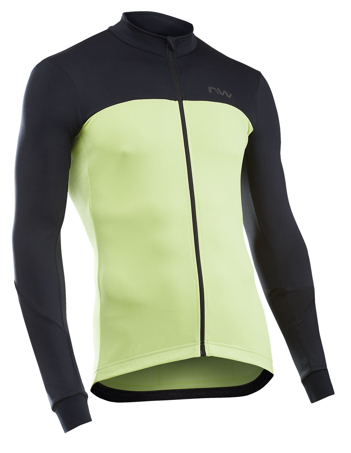 Northwave Force 2 Jersey LS Full Zip Cool Matcha/Black