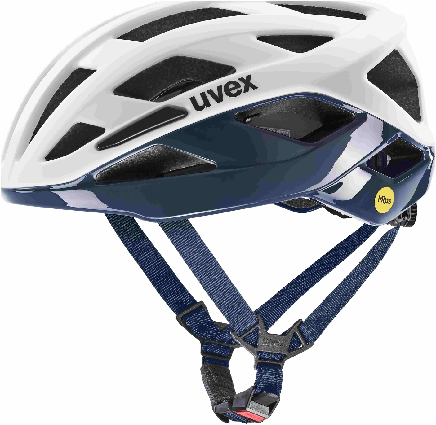 uvex I-Volute Mips Rennrad-Helm White-Dusk Blue Matt