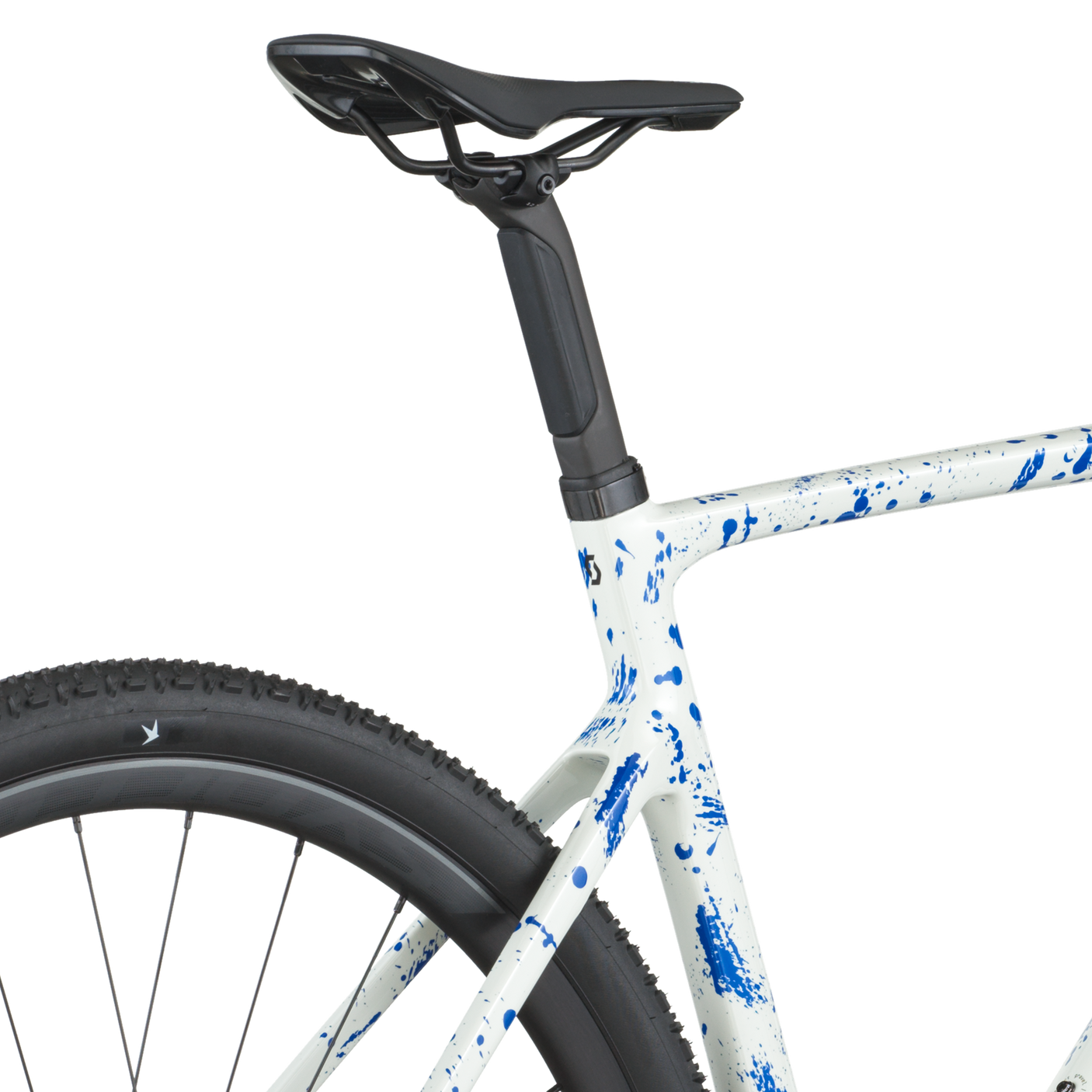 Scott Addict Gravel 30 white/splatter blue (2026)