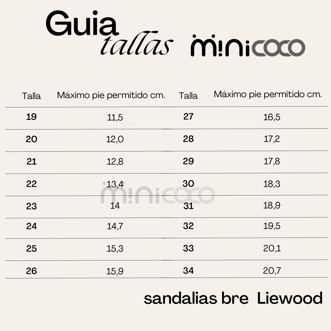 Sandalias Cangrejeras infantil Bre Rose de Liewood