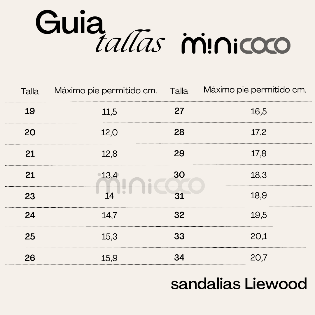 Sandalias Cangrejeras infantil Bre Dusty Coral de Liewood
