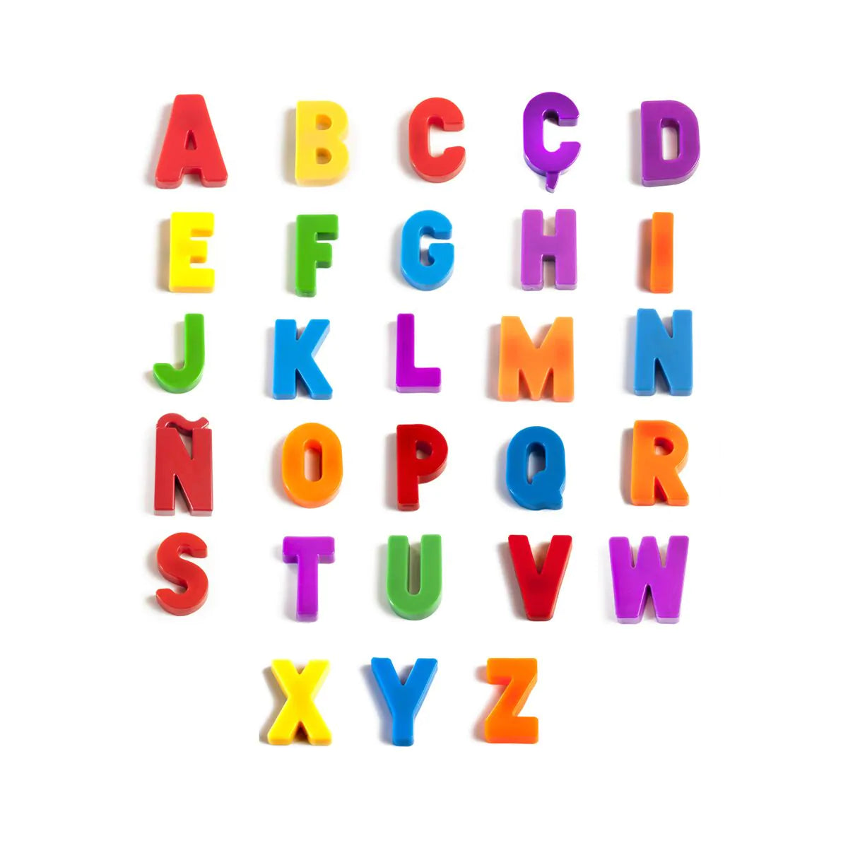 Set de 76 letras magnéticas mayúsculas Miniland