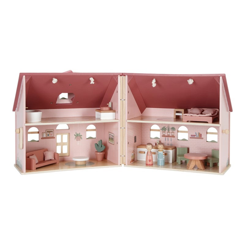 Casa de muñecas portable madera FSC Little Dutch
