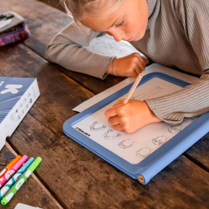 Tableta de luz educativa Kidydraw Pro Azul - Kidywolf