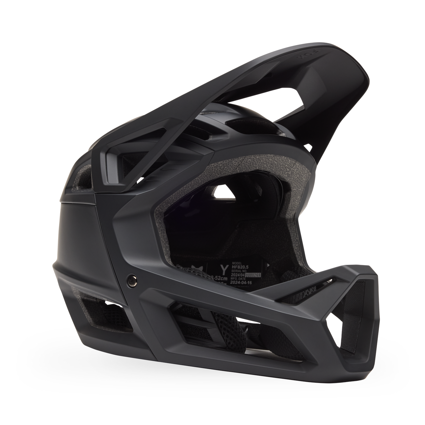 Fox YTH Proframe Full Face Helm Matte Black