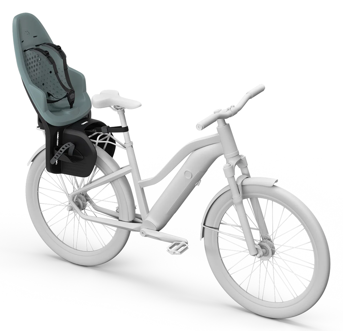 Thule Yepp 2 Maxi MIK HD Kindersitz Gepäckträger-Montage Mid Blue