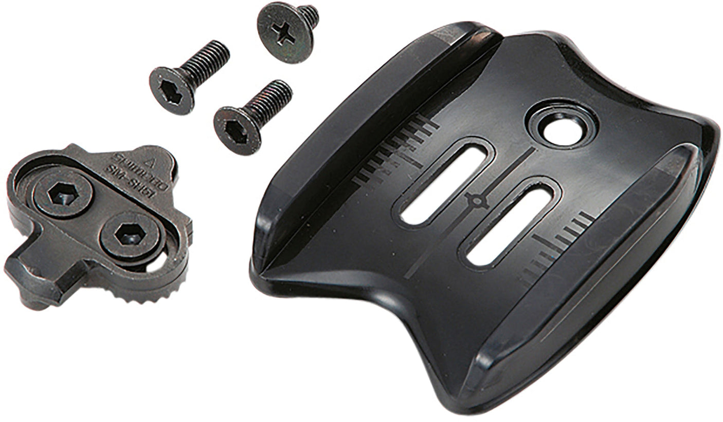 Shimano SM-SH40 SPD Pedalplattenadapter ohne Cleats mit langen Cleats Schrauben