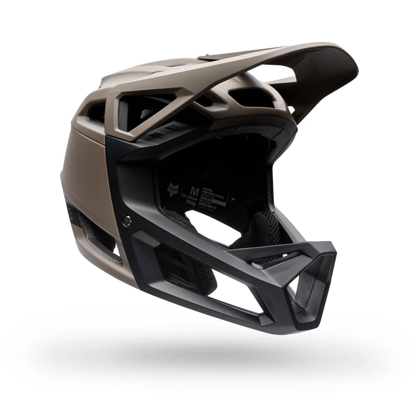 Fox Proframe Solid Full Face Helm Nutmeg