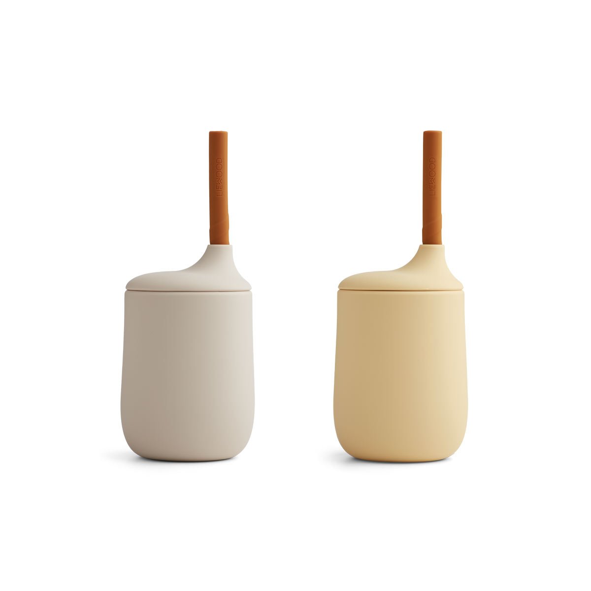 Pack de 2 Vasos con pajita Ellis Sandy mix de Liewood