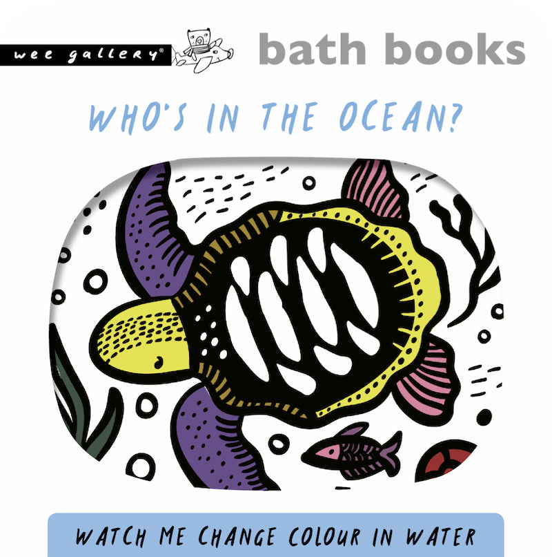 Libro para el baño para colorear de Wee Gallery Océano
