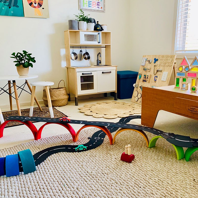 Highway- Carretera Flexible Waytoplay 24 piezas