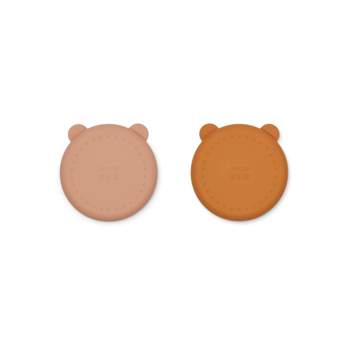 Pack de 2 platos infantil MERRICK rosa/mostaza de Liewood