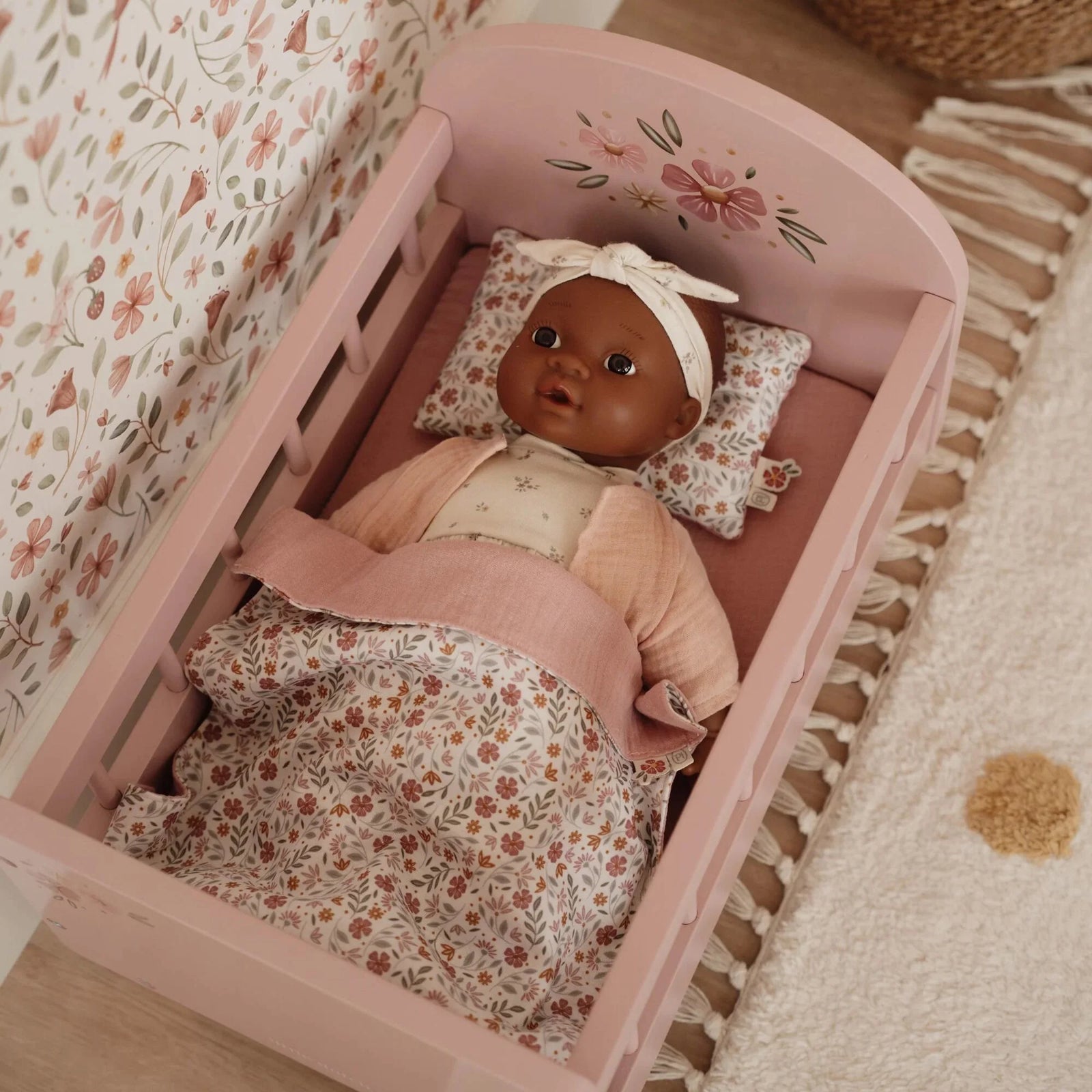 Cama para Muñeca FSC con textil de Little Dutch