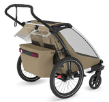 Thule Chariot Cross 2 Double Kinderanhänger  faded khaki