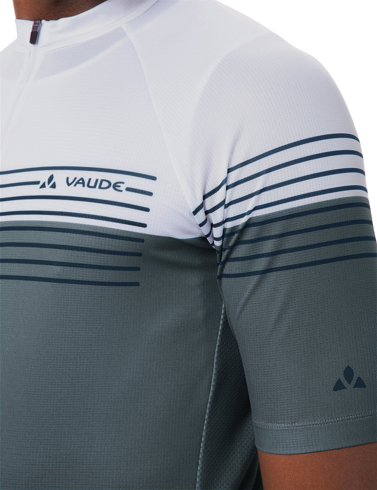 VAUDE Men's Posta HZ Tricot II heron/white