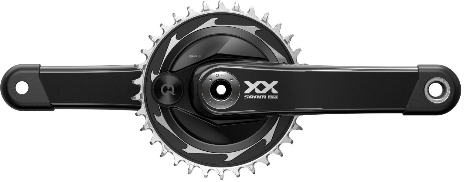 SRAM Quarq XX SL Eagle AXS T-Type Powermeter Kurbelgarnitur 34 T 12-fach Thread Mount 168mm schwarz