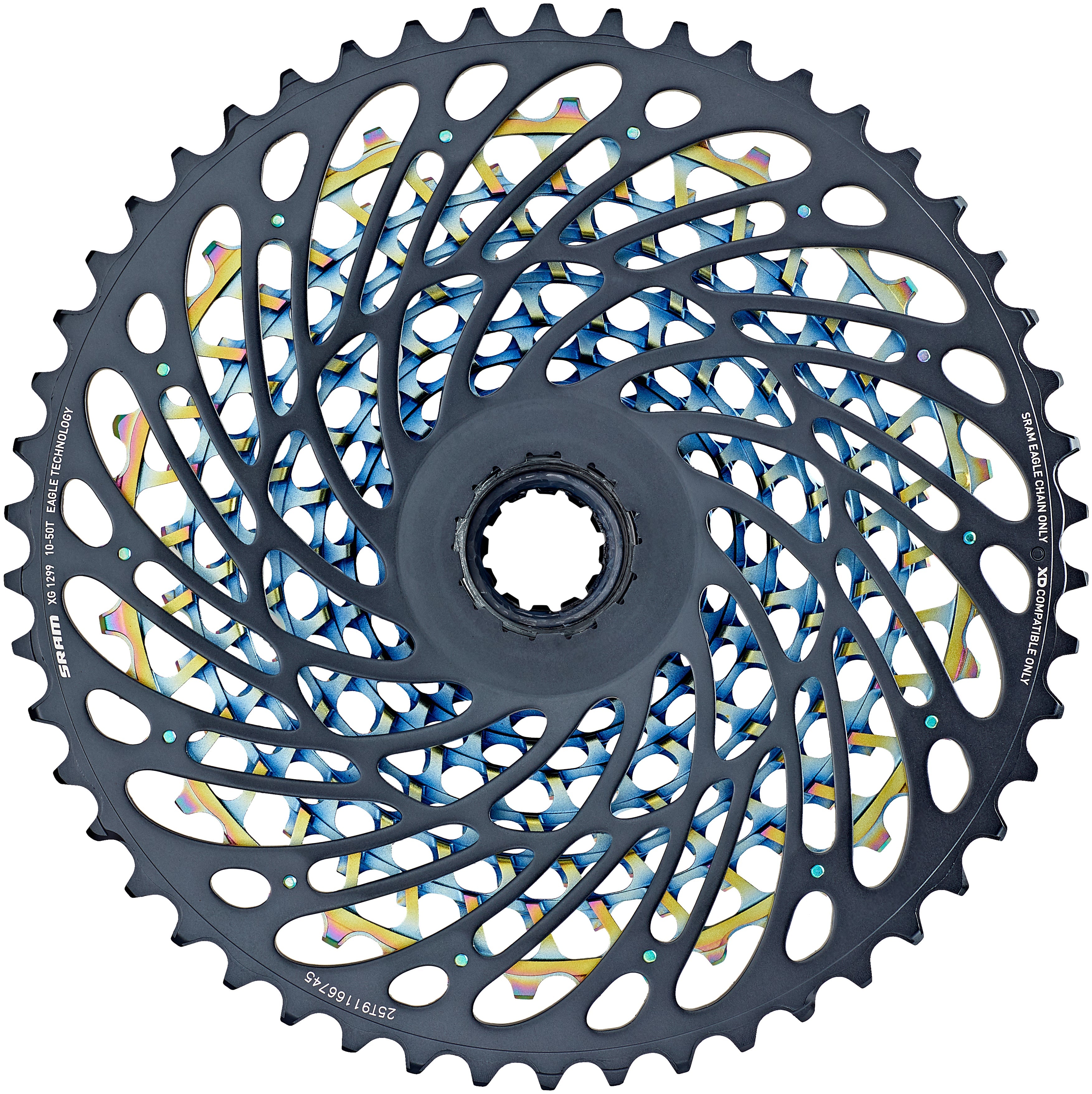 SRAM XG-1299 Eagle Kassette 12-fach bunt/schwarz