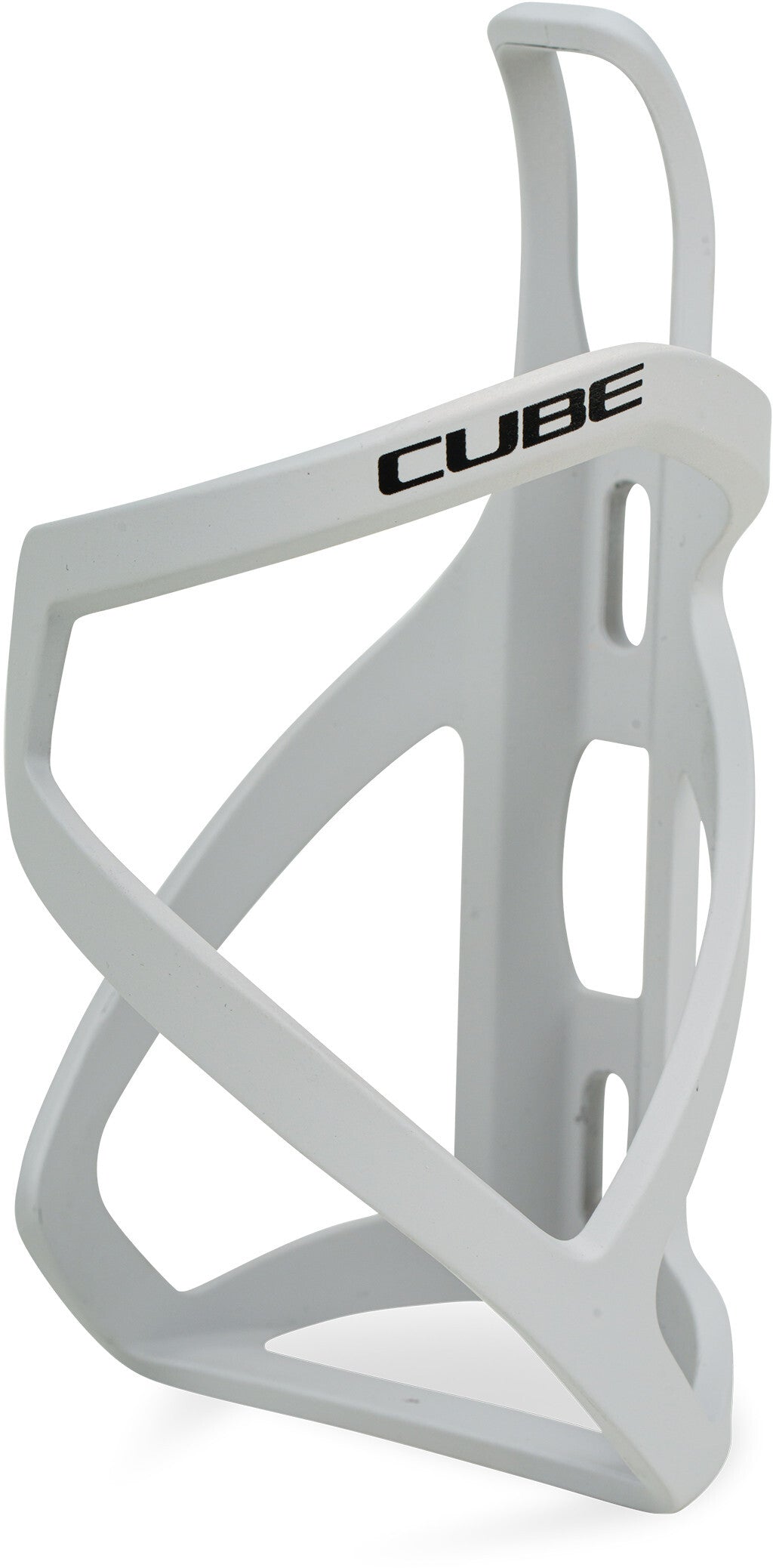CUBE Flaschenhalter HPP Left-Hand Sidecage matt light grey´n´glossy black