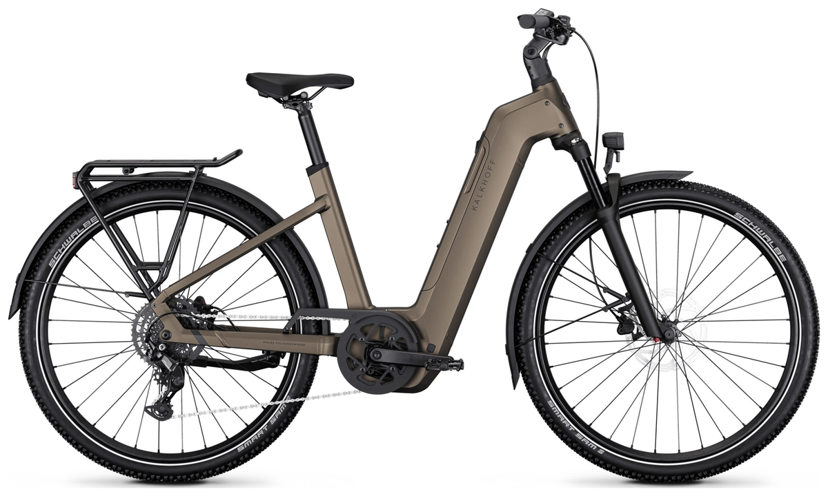 Kalkhoff ENTICE 5 SEASON Wave 800 Dark Caramel Brown matt (2027)
