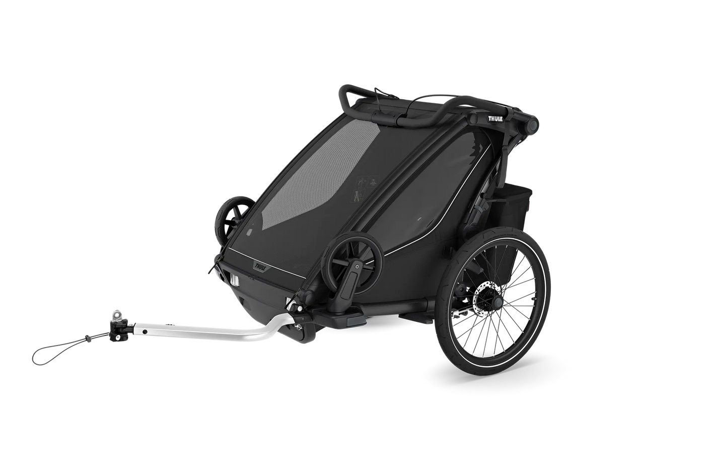 Thule Chariot Sport 2 Double Kinderanhänger  schwarz