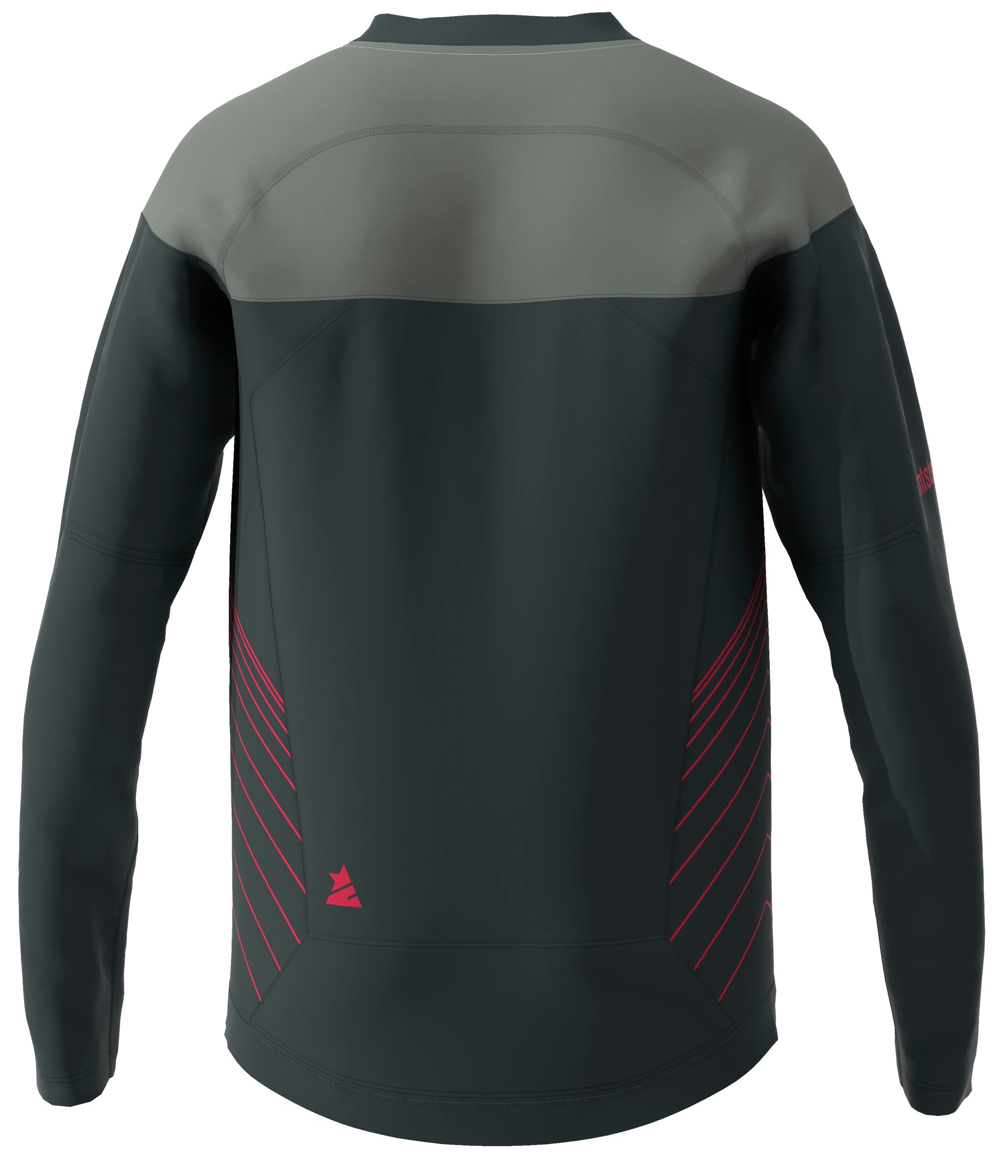 Zimtstern Bulletz Shirt LS Men Pirate Black/Jester Red