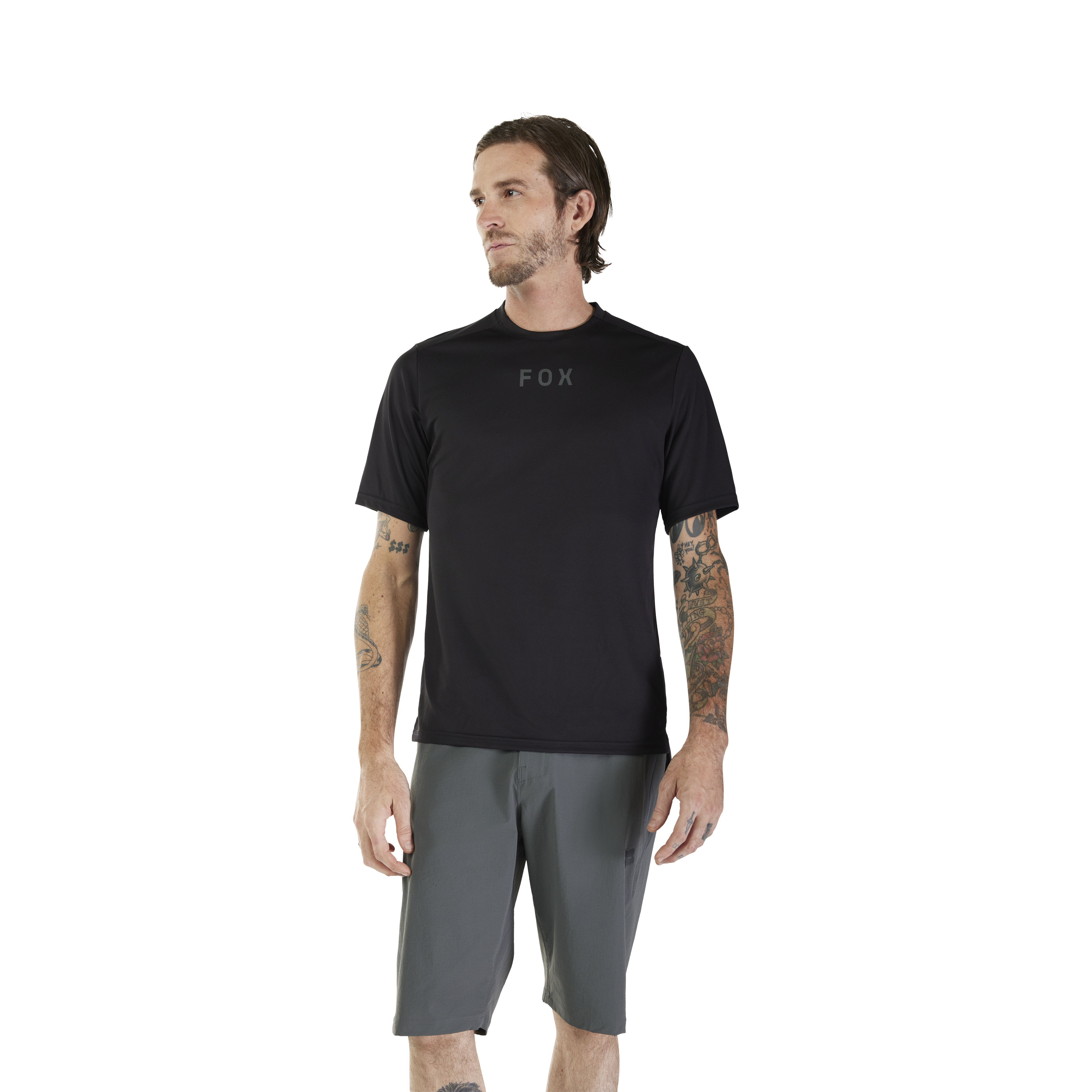 Fox Ranger SS Jersey Wordmark Black