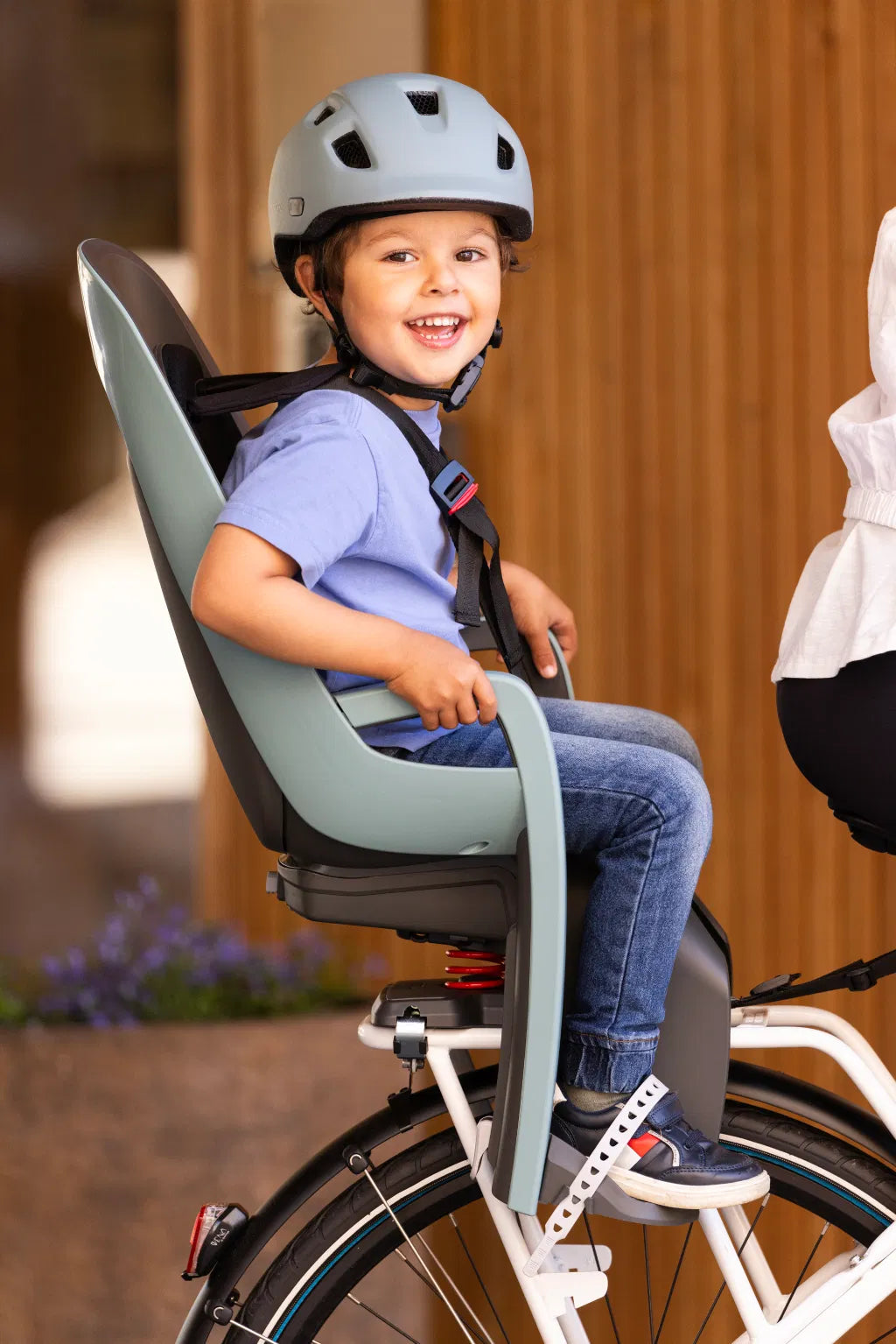 Hamax Zenith Relax Kindersitz Gepäckträgerhalterung rot/grau