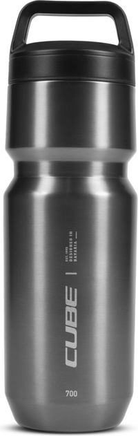 Cube Edelstahlflasche Arc 700 brushed grey – aktuelle Variante