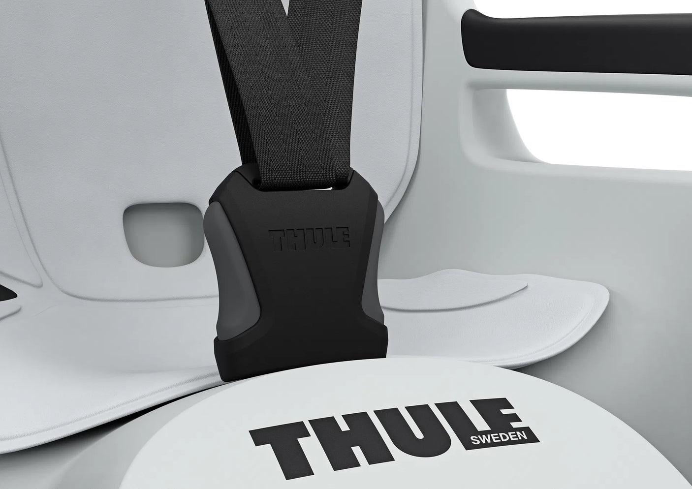 Thule Ride Along 2 Kindersitz Rahmen-Montage hellgrau