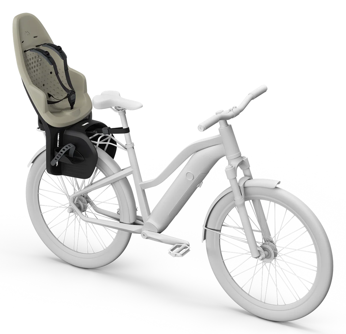 Thule Yepp 2 Maxi MIK HD Kindersitz Gepäckträger-Montage Soft Sand