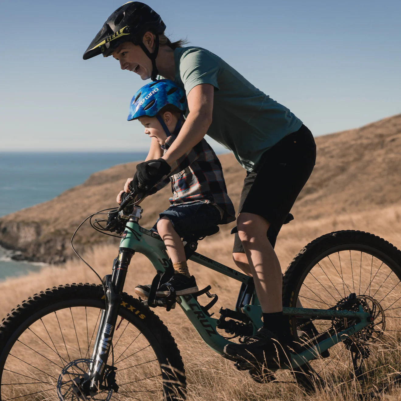 Kids Ride Shotgun 2.0 MTB Front Kindersitz/Lenker Combo Set black