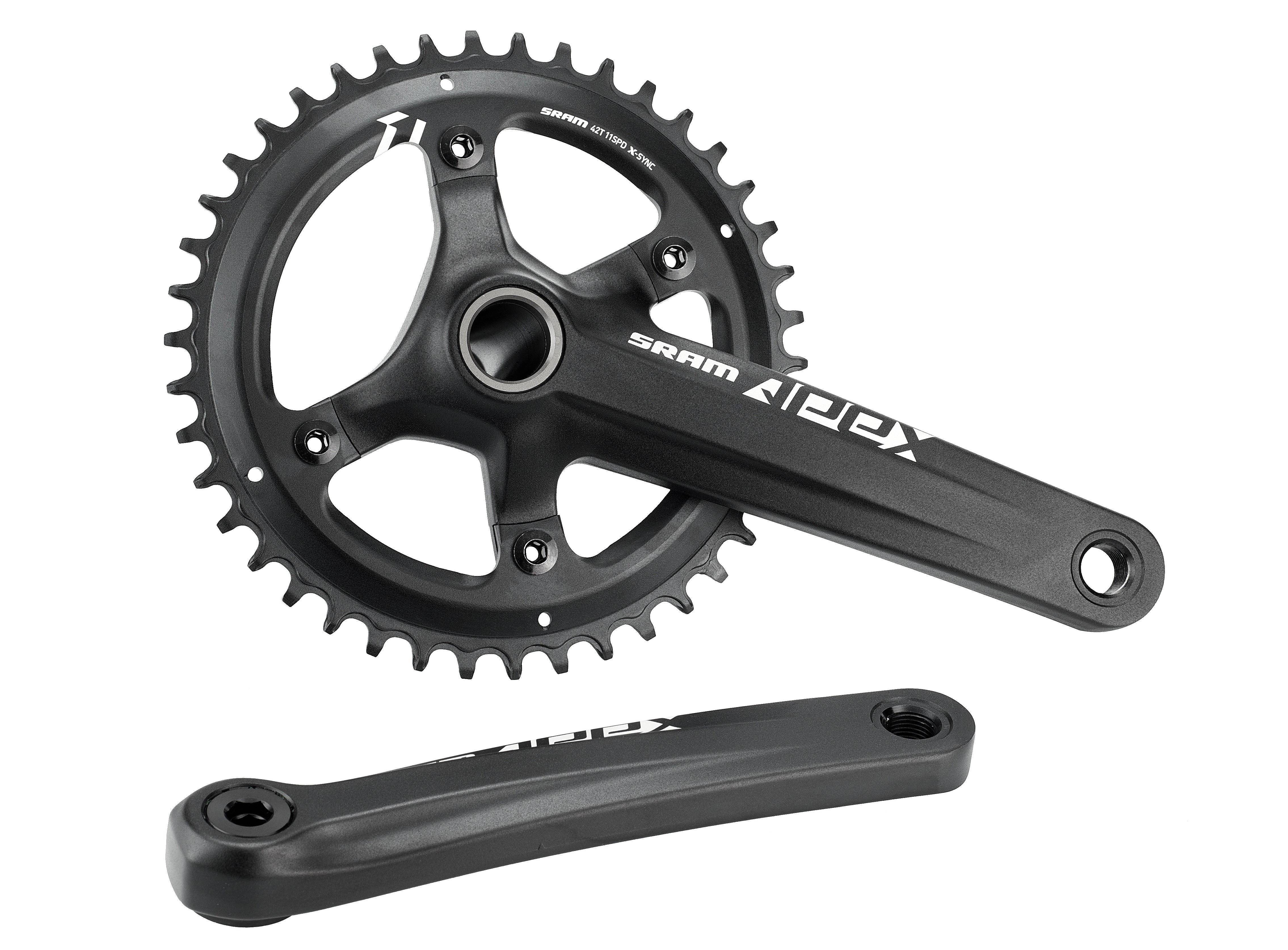 SRAM Apex 1 Kurbelgarnitur 42 Zähne 11-fach schwarz