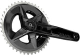 SRAM Rival 1 AXS D1 Quarq Road DUB Wide Powermeter Kurbelgarnitur 2x12-fach 43/30Z schwarz