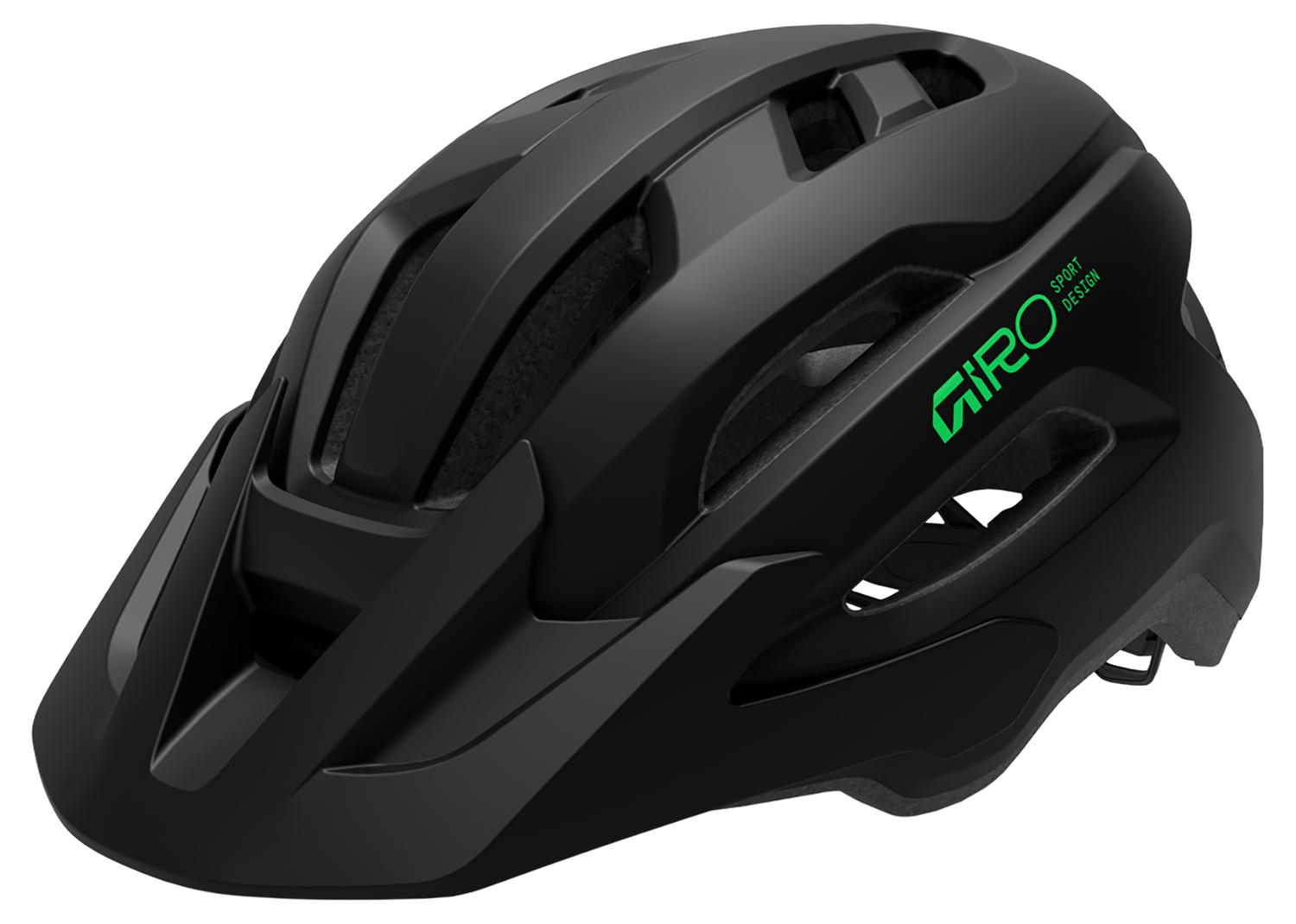 Giro Fixture II Y Jugend-Helm matte black/green