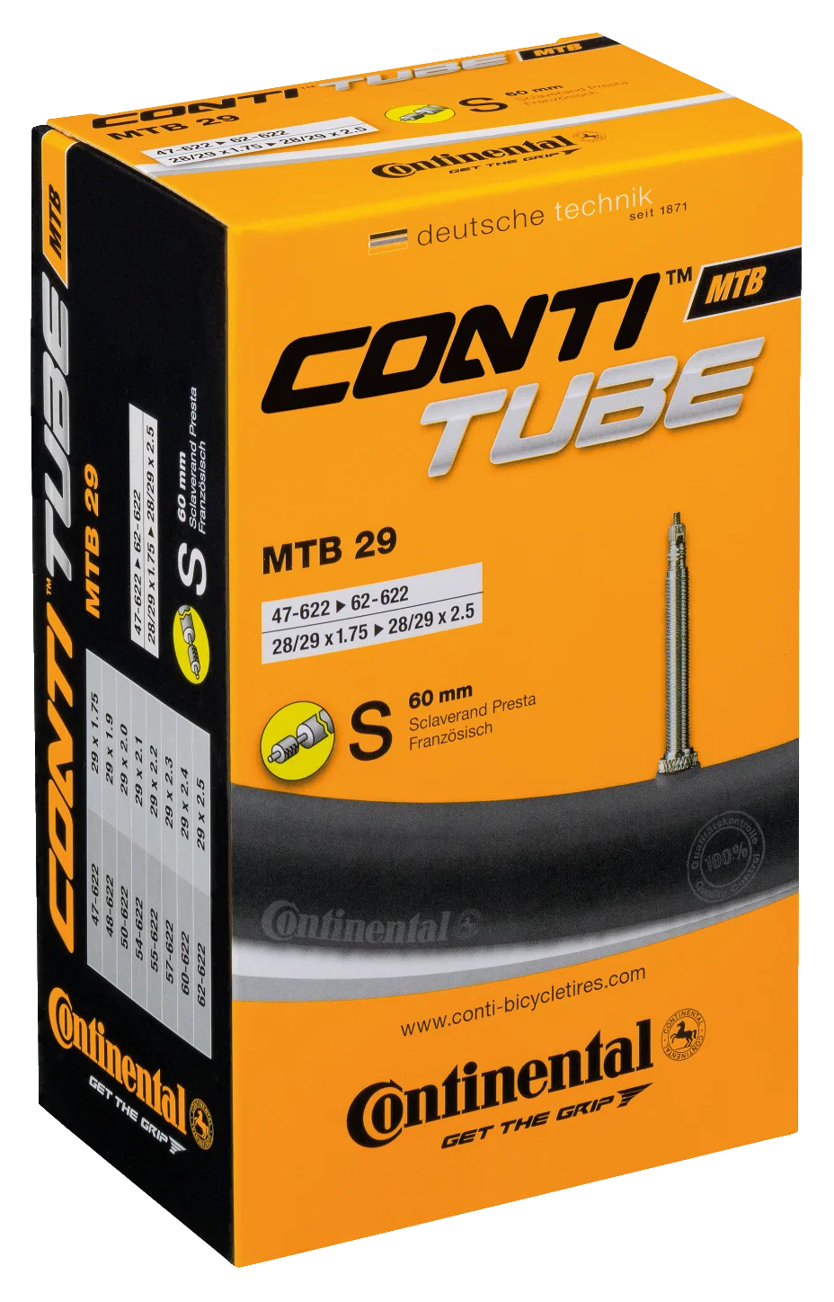 Continental MTB 29" Schlauch  47/62-622 S60