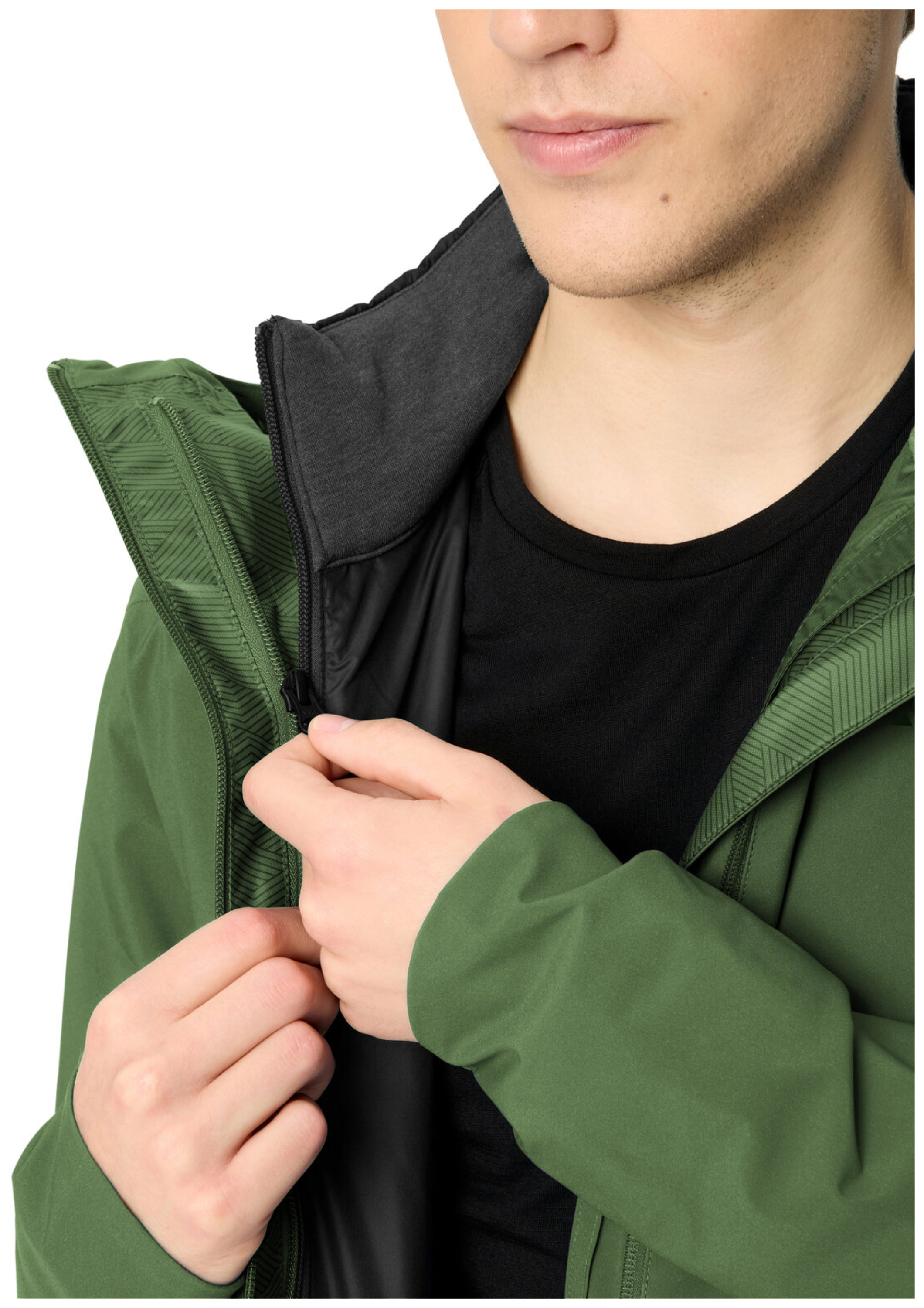 VAUDE Men's Yaras 3in1 Jacket II thyme
