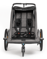 Cube Kinder Fahrradanhänger Double PURE black, grey