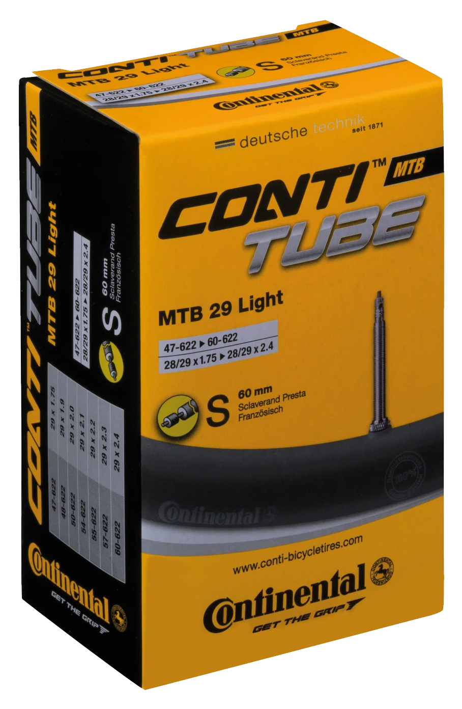 Continental MTB 29" Light Schlauch 47/60-622 S60